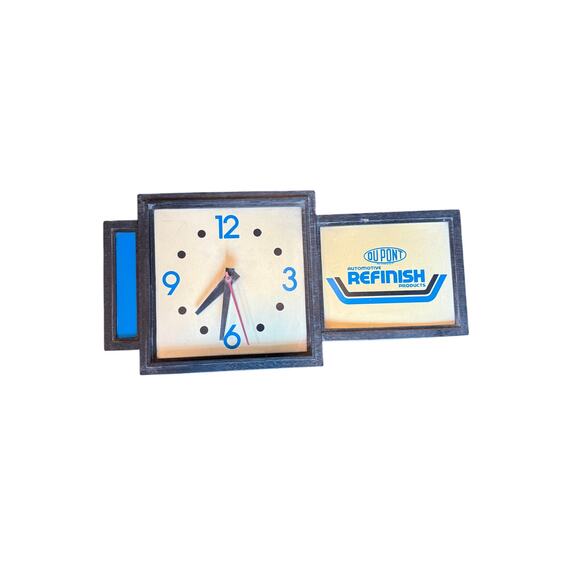 [Vintage] RARE DuPont Automotive Refinish Products Advertising Clock - Untested - Picture 1 of 12